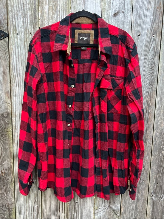 CQR Other - CQR Red Black Buffalo Check Flannel Long Sleeve Mens 2XL